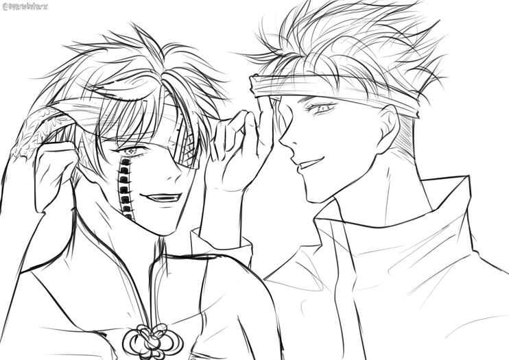 rough sketch head shot